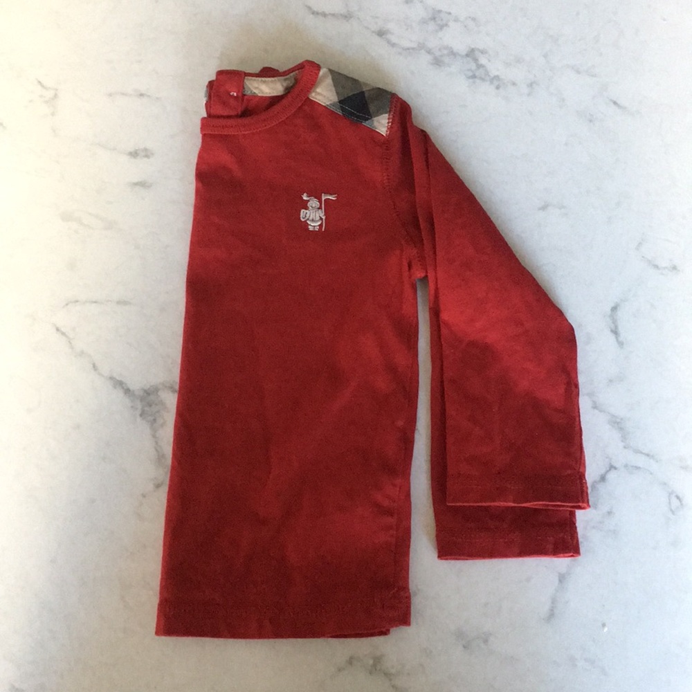 Authentic Burberry red classic shirt